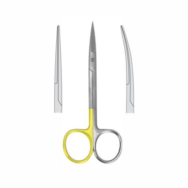 SCISSORS WITH TUNGSTEN CARBIDE INSERTS